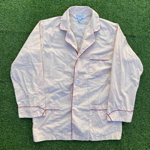 Christian Dior Men's 1980's Pajama Night Shirt - Picture 1 of 3